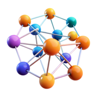 magnificent classic A network of interconnected nodes and data streams forming a complex web, visualizing the internet of things. Abstract style, vibrant colors, sense of interconnectedness original png