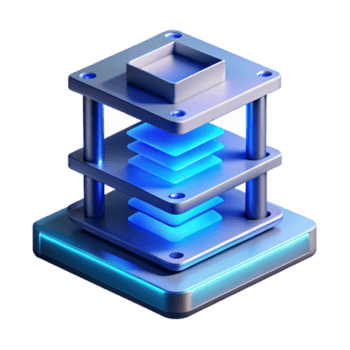 extraordinary rustic A 3D printer creating a complex object, layer by layer, illuminated by a blue light. Futuristic style, minimalist aesthetic, sense of precision and creation premium png