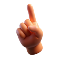 serene classic A human finger pointing upwards, realistic rendering, dramatic spotlight from above, minimalist gesture study high quality png