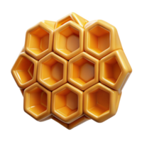 elegant rustic A close-up of a bee's honeycomb, intricate geometric patterns, macro photography style original png