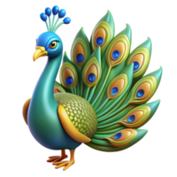 impressive abstract A proud peacock displaying its vibrant plumage, rendered in a decorative, Art Nouveau style with flowing lines genuine png