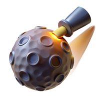 serene artistic A small, spherical probe exploring the surface of a comet, illuminated by the bright light of the sun. Photorealistic style, scientific accuracy exclusive png