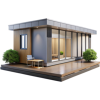 extraordinary traditional Prefabricated modular home, minimalist design, sustainable materials, natural light, architectural rendering, original png