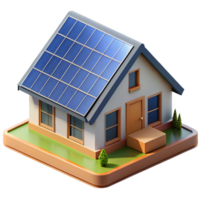 elegant rustic Solar-powered house, integrated photovoltaic panels, sustainable design, modern architecture, architectural rendering, detailed png