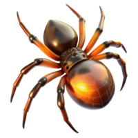 stunning rustic A close-up of a spider spinning its web, illuminated by the morning sun. Macro photography style high resolution png
