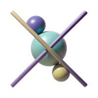 elegant abstract A minimalist composition of two intersecting lines, creating a sense of balance and harmony, geometric art style high resolution png