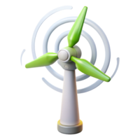 impressive abstract A wind turbine generating electricity, visualized by swirling lines of energy emanating from its blades, in a sustainable technology visualization style high resolution png