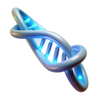 impressive abstract A DNA double helix composed of glowing fiber optic cables, illuminated by a soft, bioluminescent light, rendered in a scientific, realistic style authentic png