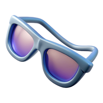 vibrante creativo un par de marco de alambre lentes doblada pulcramente, con un suave, difundido ligero creando amable oscuridad original png