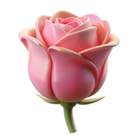 wonderful classic A single, perfect rosebud, soft diffused lighting, romantic and elegant style premium png