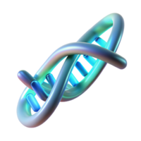 stunning traditional A DNA double helix composed of glowing fiber optic cables, illuminated by a soft, bioluminescent light, rendered in a scientific, realistic style original png