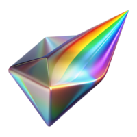 elegant vintage A stream of liquid light flowing through a crystalline prism, scattering rainbow colors, in a light art style genuine png