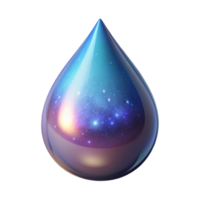 beautiful artistic A single, perfect teardrop of cosmic energy, refracting the light of distant galaxies. Abstract, minimalist style professional png