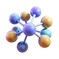 impressive traditional A cluster of interconnected, levitating orbs, each emitting a different color of light, in a minimalist, sci-fi style 4K png