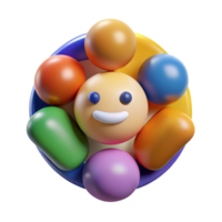 vibrant traditional An abstract representation of human emotions, using color and form to convey different feelings, emotional art style high resolution png