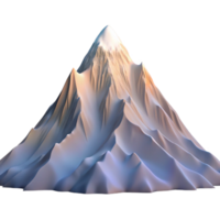 dramatic abstract A snow-covered mountain peak at dawn, crisp clear light, majestic and awe-inspiring style exclusive png