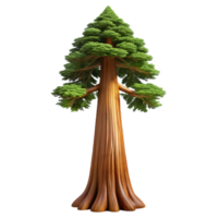 stunning rustic A giant sequoia tree, towering, ancient, majestic, realistic rendering authentic png