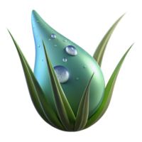 stunning traditional A close-up of a dewdrop on a blade of grass, macro photography, sparkling lighting original png