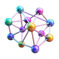 serene abstract A network of interconnected nodes pulsating with data streams, illuminated by dynamic, shifting RGB lighting, rendered in an abstract, data visualization style original png