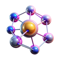 extraordinary modern A network of interconnected nodes and lines, pulsating with energy, with a futuristic, technological aesthetic and neon accents high quality png