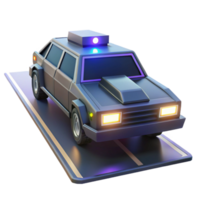 magnificent classic A futuristic vehicle patrolling a deserted highway, ominous and imposing, bright headlights cutting through the darkness high quality png