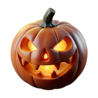 extraordinary traditional A decaying jack-o'-lantern with a sinister grin carved into it. Dim, flickering candlelight. Halloween horror, folk horror style 4K png