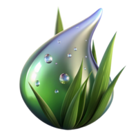 extraordinary creative A close-up of a dewdrop on a blade of grass, macro photography, sparkling lighting original png