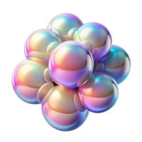 stunning vintage A cluster of iridescent, soap bubbles, floating in zero gravity, illuminated by a soft, pastel light, in a macro photography style genuine png