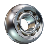 impressive classic A single, steel ball bearing reflecting a distorted image of its surroundings, under bright studio lighting. Minimalist abstract 4K png