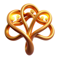 extraordinary rustic A fractal tree branching out into infinity, illuminated by a warm, golden light, in a mathematical art style premium png
