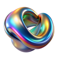 vibrant traditional Fluid, metallic forms morphing and merging, illuminated by a vibrant, rainbow gradient, with a smooth, liquid metal texture original png