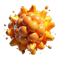 impressive abstract A powerful explosion rocks a battlefield, sending debris flying in all directions. Intense orange and yellow hues, action movie style authentic png