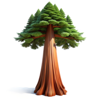 serene creative A majestic redwood tree, towering and ancient, dramatic lighting professional png