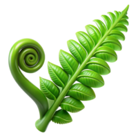 stunning rustic A lush, green fern unfurling in a beam of dappled sunlight, macro photography, soft focus professional png