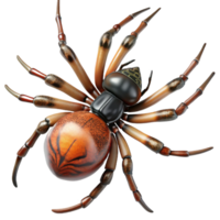 dramatic artistic A close-up of a spider spinning its web, intricate and delicate, macro photography style genuine png