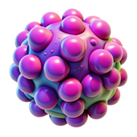 magnificent minimalist A microscopic view of cellular structures, rendered in vibrant, fluorescent colors, biological art style genuine png