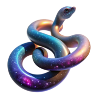 serene creative A cosmic serpent, made of pure energy, winding its way through a nebula, illuminated by the vibrant colors of the cosmic dust. Abstract style, mystical and otherworldly high resolution png