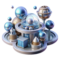 elegant minimalist Kinetic architecture, moving parts and dynamic structures, futuristic design, digital rendering high quality png