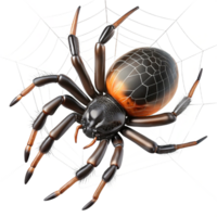 dramatic contemporary A close-up of a spider spinning its web, intricate and delicate, macro photography style professional png