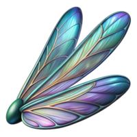 wonderful rustic A close-up of a dragonfly's wing, iridescent colors, macro photography authentic png
