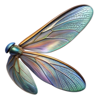 extraordinary contemporary A close-up of a dragonfly's wing, intricate details, iridescent colors, macro photography authentic png