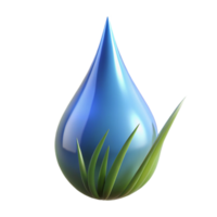 magnificent vintage A single, perfect raindrop hanging from a blade of grass, reflecting the surrounding environment, macro photography, soft lighting high quality png