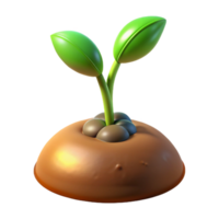 beautiful rustic A sprouting seed pushing through the soil, reaching towards the light, macro photography, warm lighting professional png