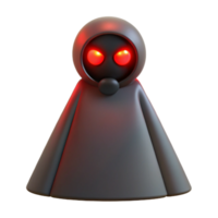 magnificent vintage A shadowy figure with glowing red eyes lurking in the darkness, illuminated by a single beam of moonlight. Rendered in a suspenseful, horror style detailed png