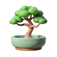 impressive traditional A bonsai tree in a delicate pot, minimalist style, soft lighting high quality png