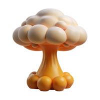 beautiful vintage A mushroom cloud formation resembling a tree, unique and surreal, nature photography high resolution png