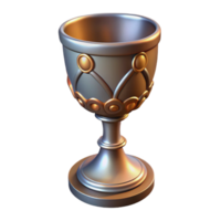 extraordinary traditional A medieval goblet, intricate design, realistic detail, soft lighting genuine png