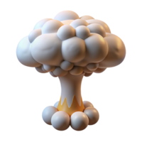 extraordinary creative A mushroom cloud formation resembling a tree, unique and surreal, nature photography professional png