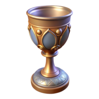 impressive traditional A medieval goblet, intricate design, realistic detail, soft lighting professional png