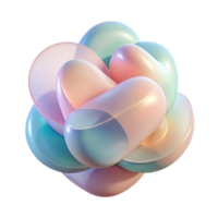 beautiful vintage A composition of overlapping translucent shapes, in soft pastel hues, with a subtle, ethereal glow professional png